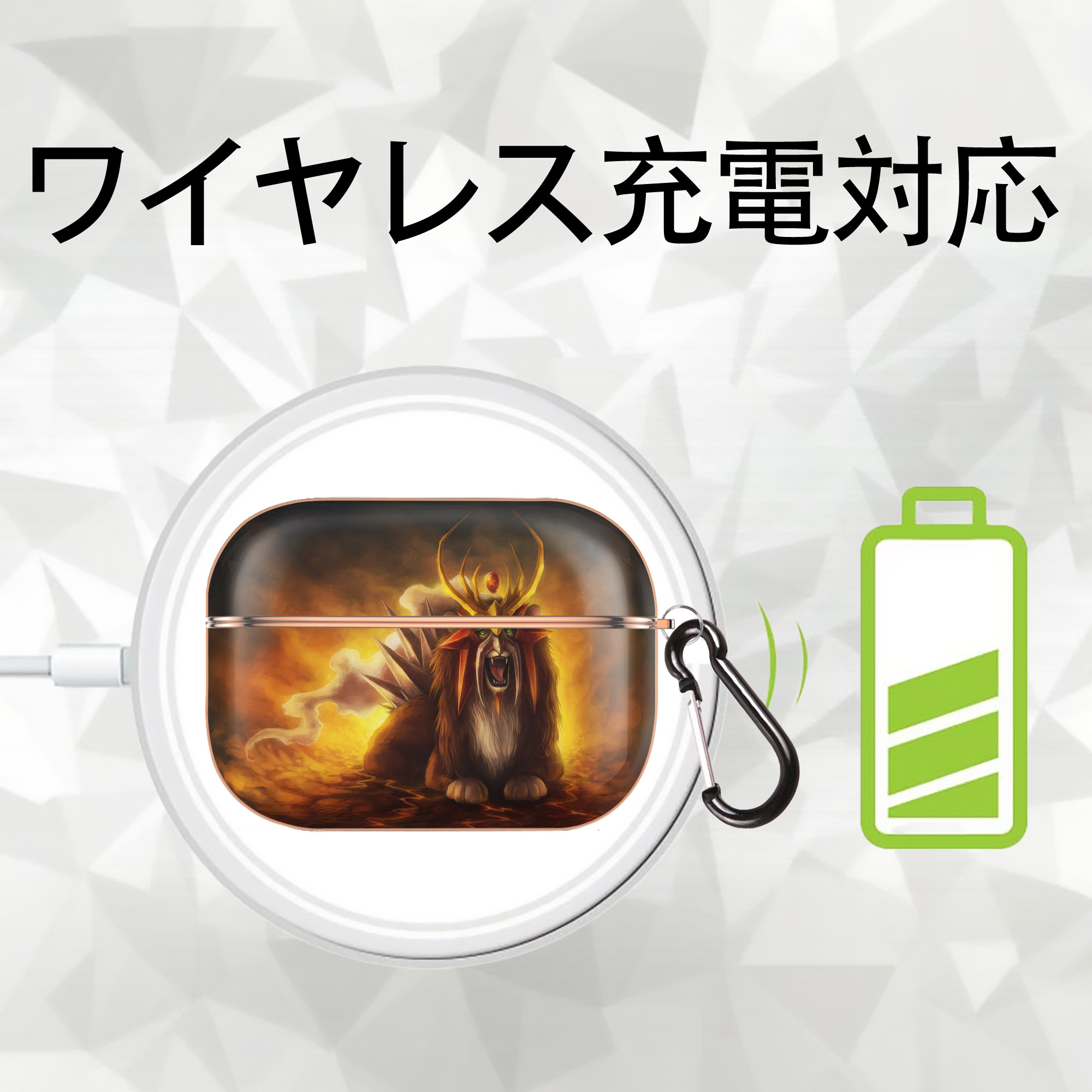 ポケットモンスター Pokémon 【AirPods Pro用】ハードシェル保護ケース｜耐衝撃・防指紋・カラビナ付き商品仕様