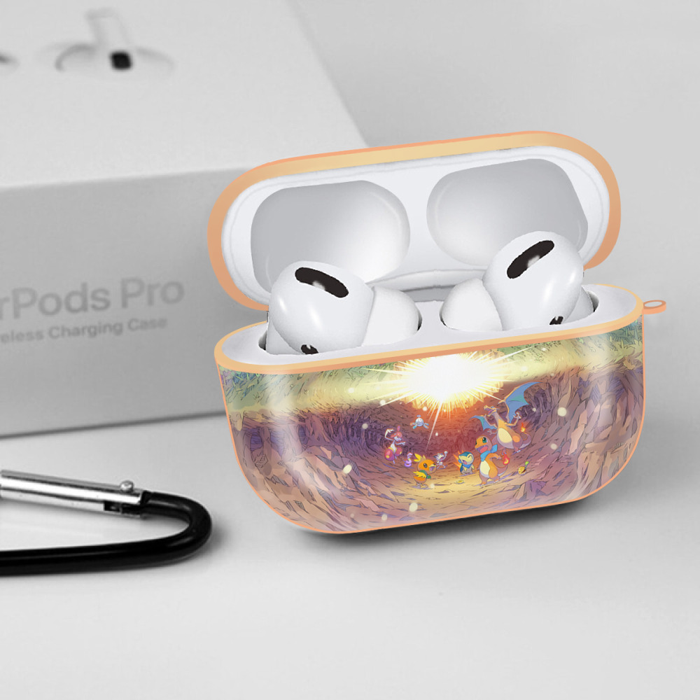 ポケットモンスター Pokémon 【AirPods Pro用】ハードシェル保護ケース｜耐衝撃・防指紋・カラビナ付き商品仕様