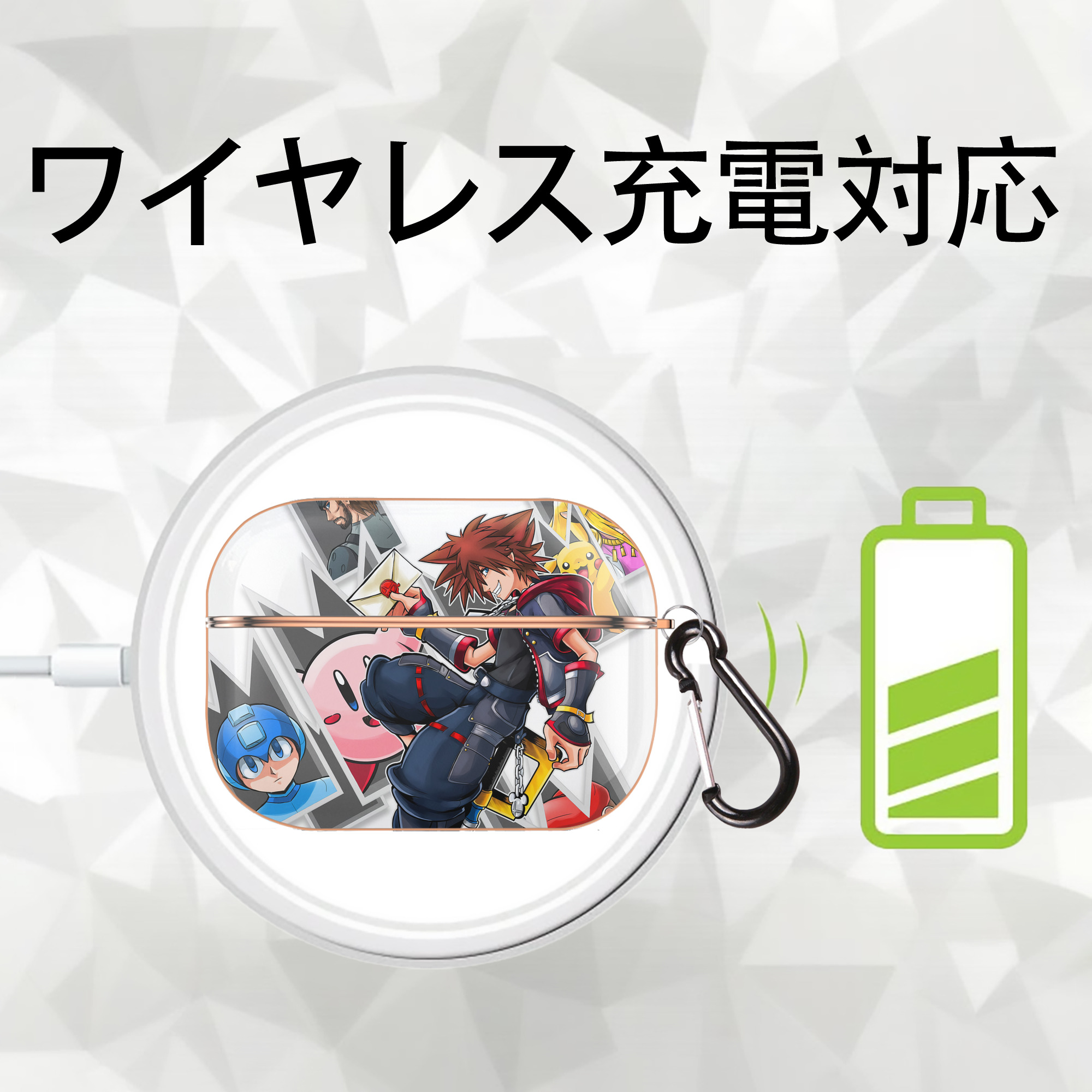 ポケットモンスター Pokémon 【AirPods Pro用】ハードシェル保護ケース｜耐衝撃・防指紋・カラビナ付き商品仕様