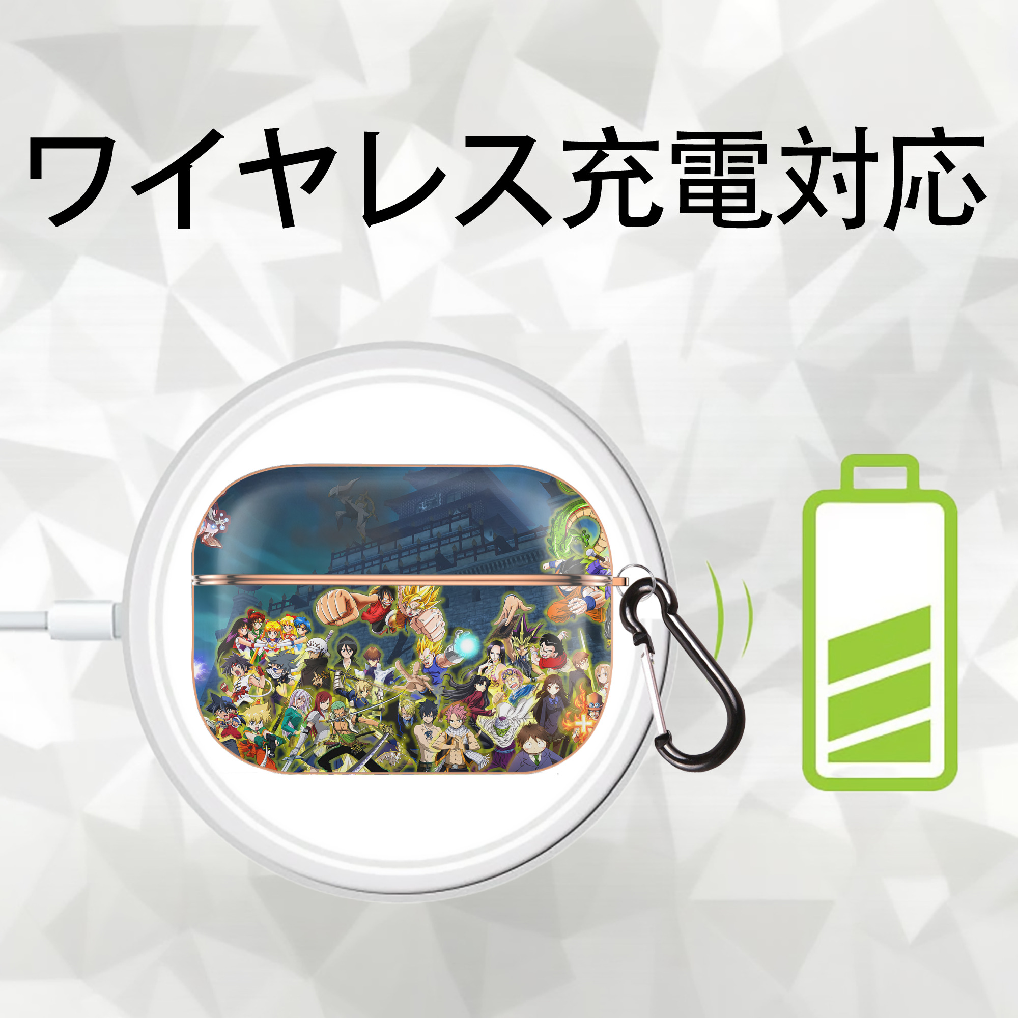 ポケットモンスター Pokémon 【AirPods Pro用】ハードシェル保護ケース｜耐衝撃・防指紋・カラビナ付き商品仕様
