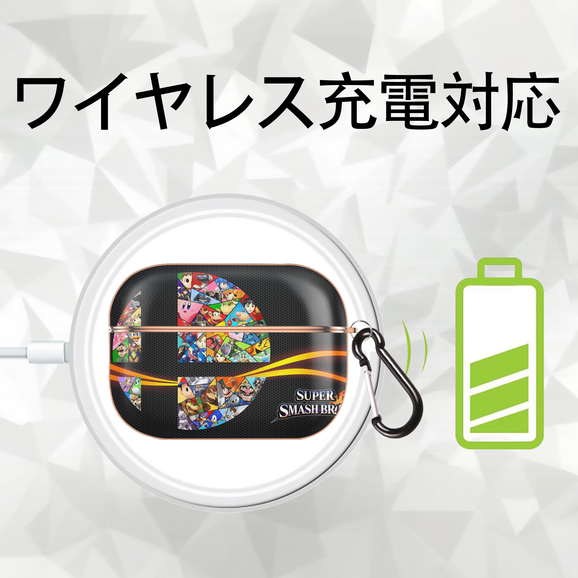ポケットモンスター Pokémon 【AirPods Pro用】ハードシェル保護ケース｜耐衝撃・防指紋・カラビナ付き商品仕様