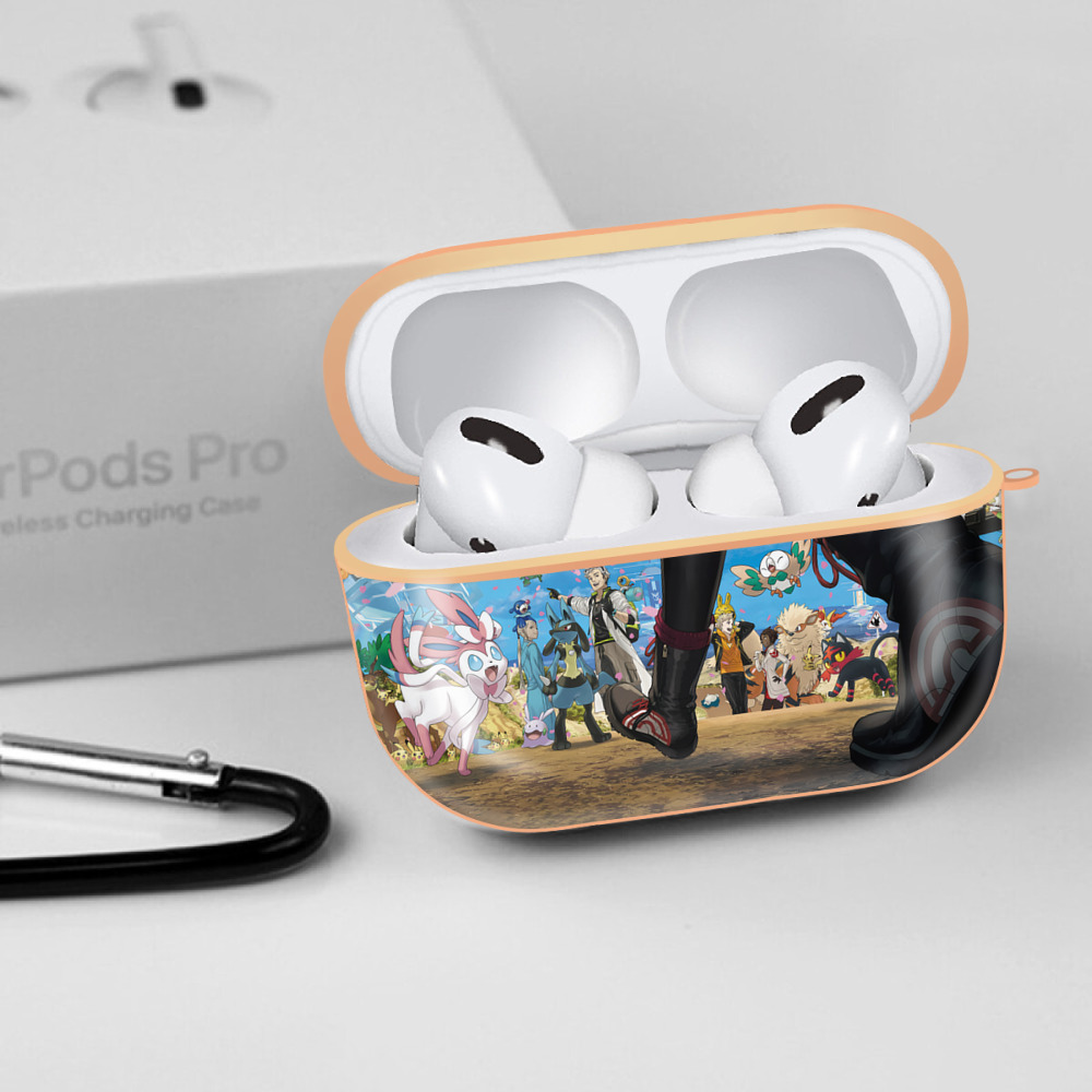 ポケットモンスター Pokémon 【AirPods Pro用】ハードシェル保護ケース｜耐衝撃・防指紋・カラビナ付き商品仕様