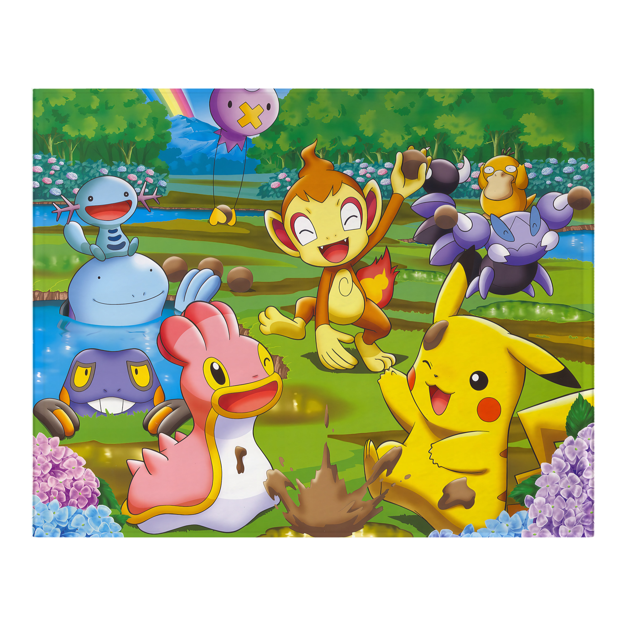（画像用） ポケットモンスター Pokémon フランネルブランケット・多サイズ対応（横型）