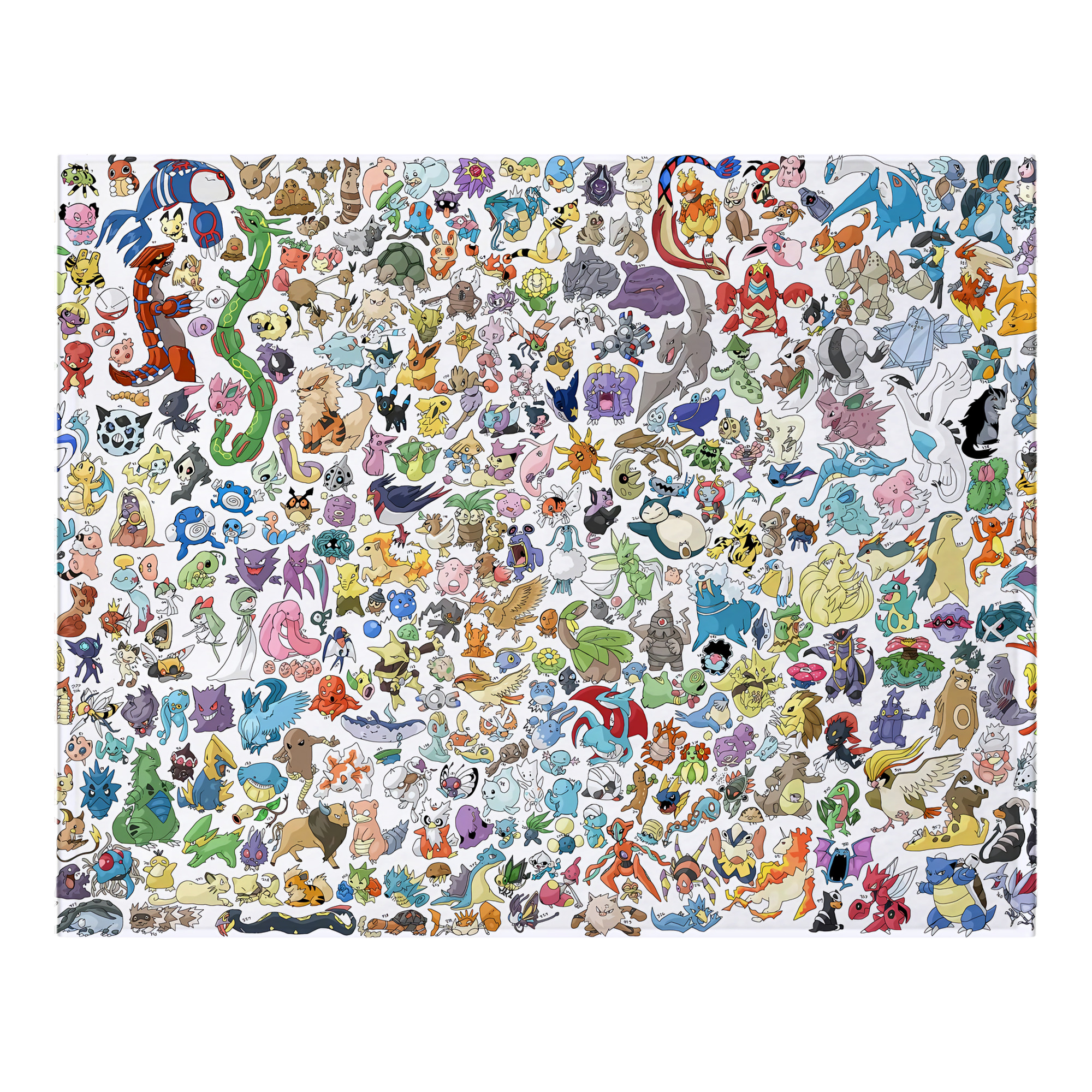 （画像用） ポケットモンスター Pokémon フランネルブランケット・多サイズ対応（横型）