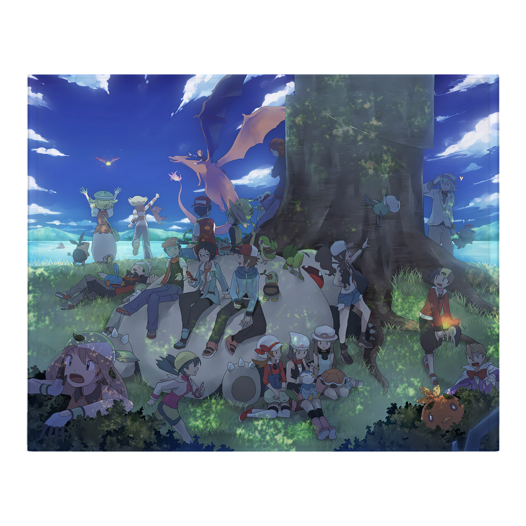 （画像用） ポケットモンスター Pokémon フランネルブランケット・多サイズ対応（横型）