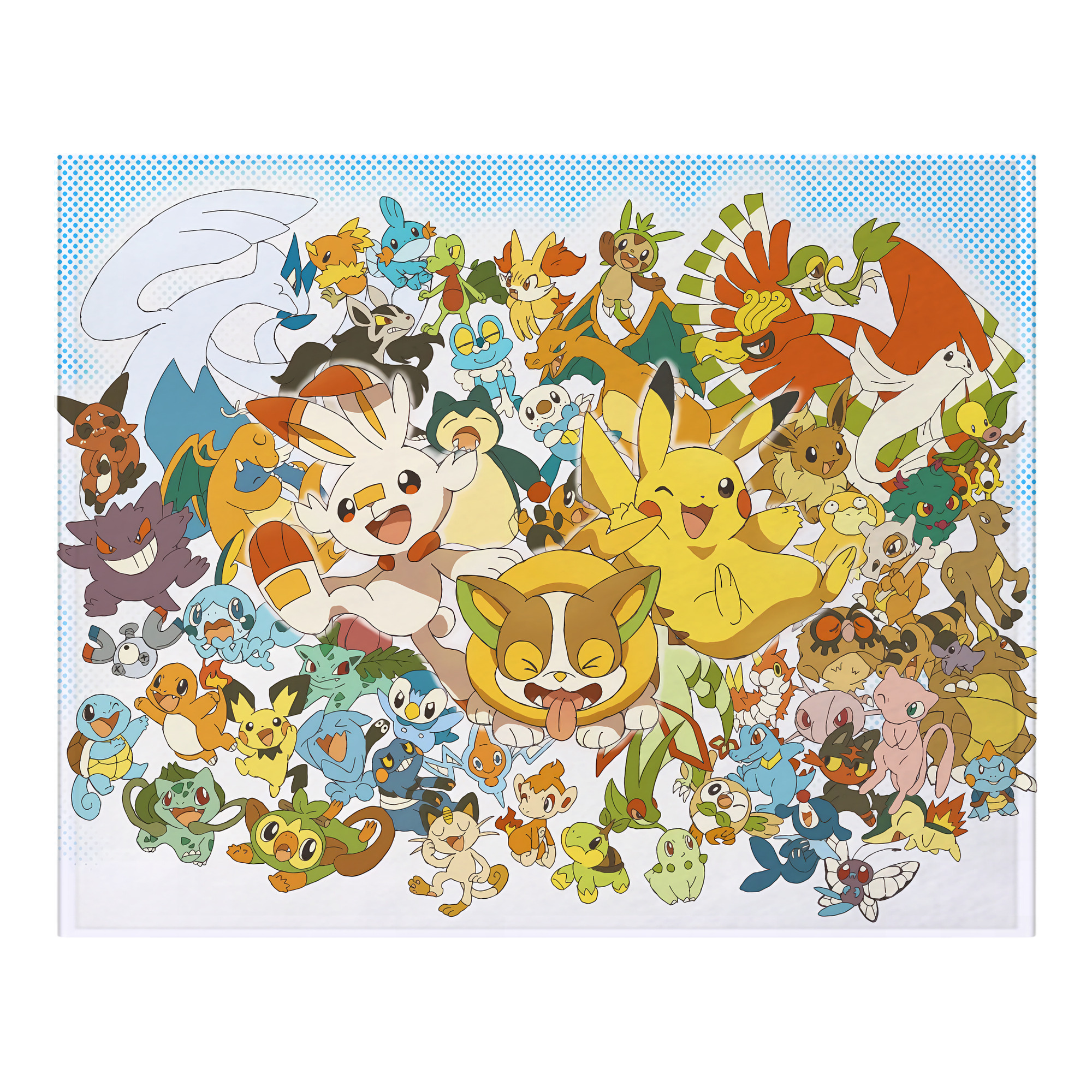 （画像用） ポケットモンスター Pokémon フランネルブランケット・多サイズ対応（横型）