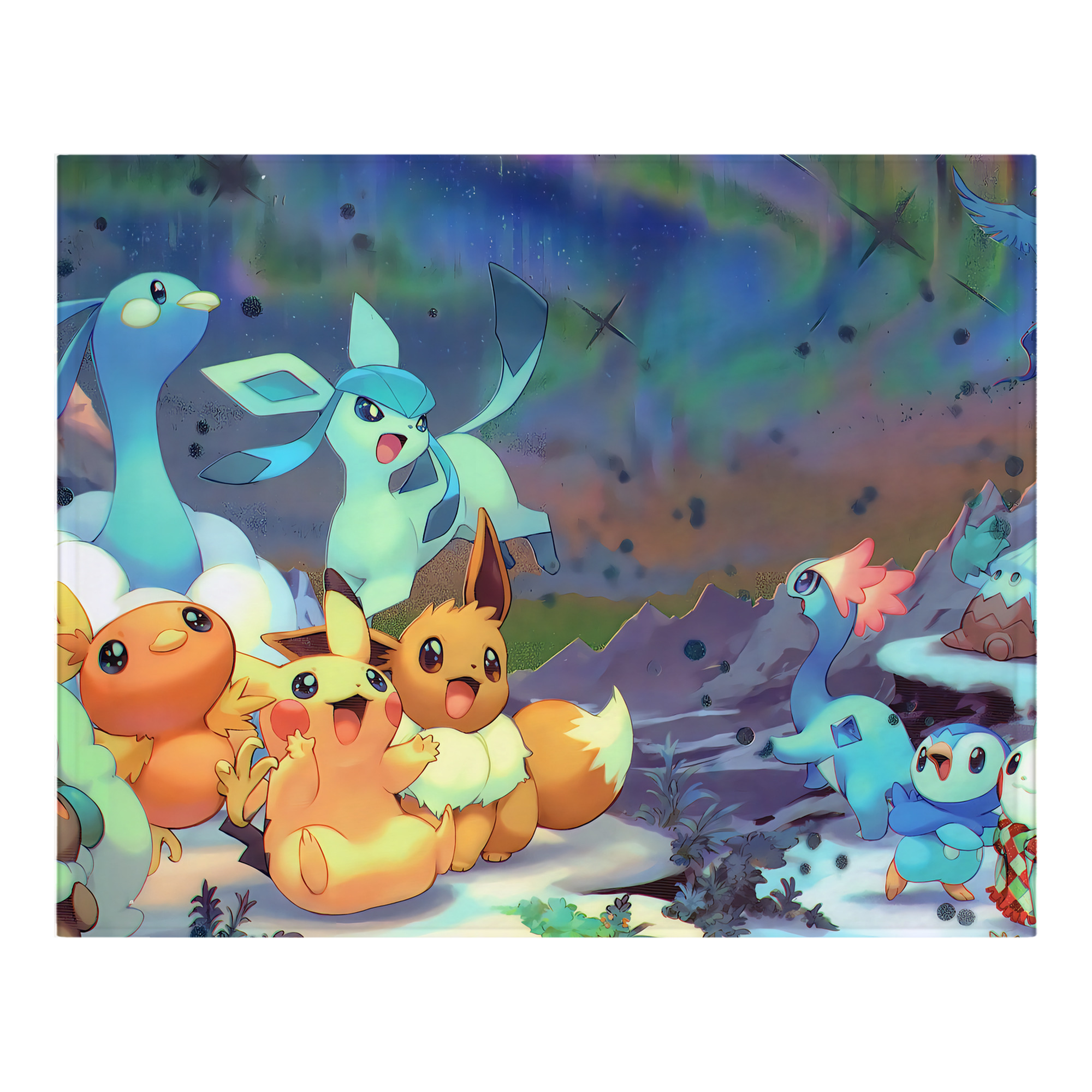 （画像用） ポケットモンスター Pokémon フランネルブランケット・多サイズ対応（横型）