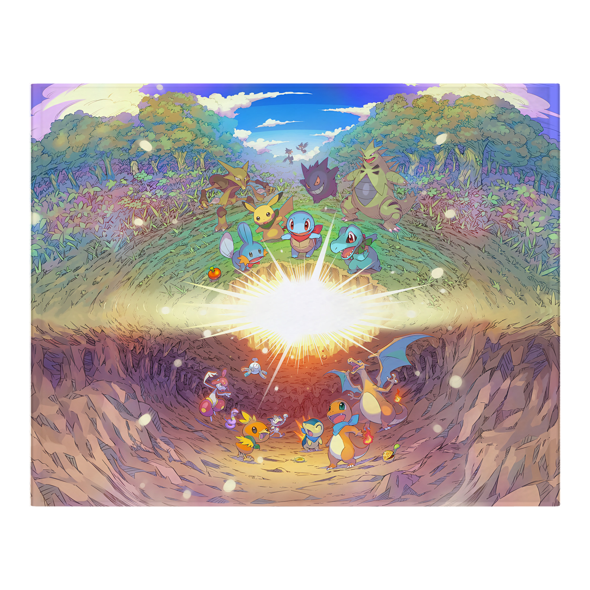 （画像用） ポケットモンスター Pokémon フランネルブランケット・多サイズ対応（横型）