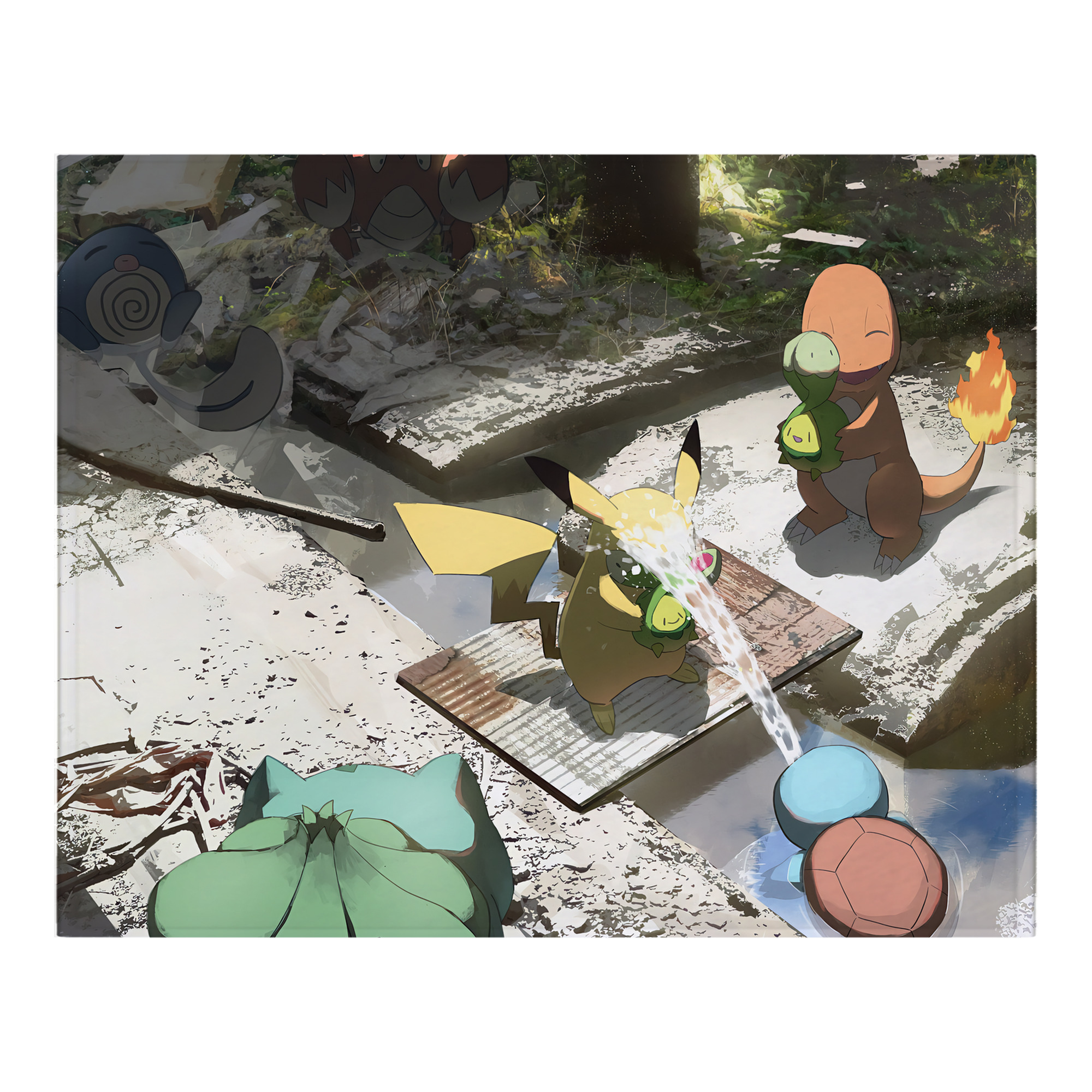 （画像用） ポケットモンスター Pokémon フランネルブランケット・多サイズ対応（横型）