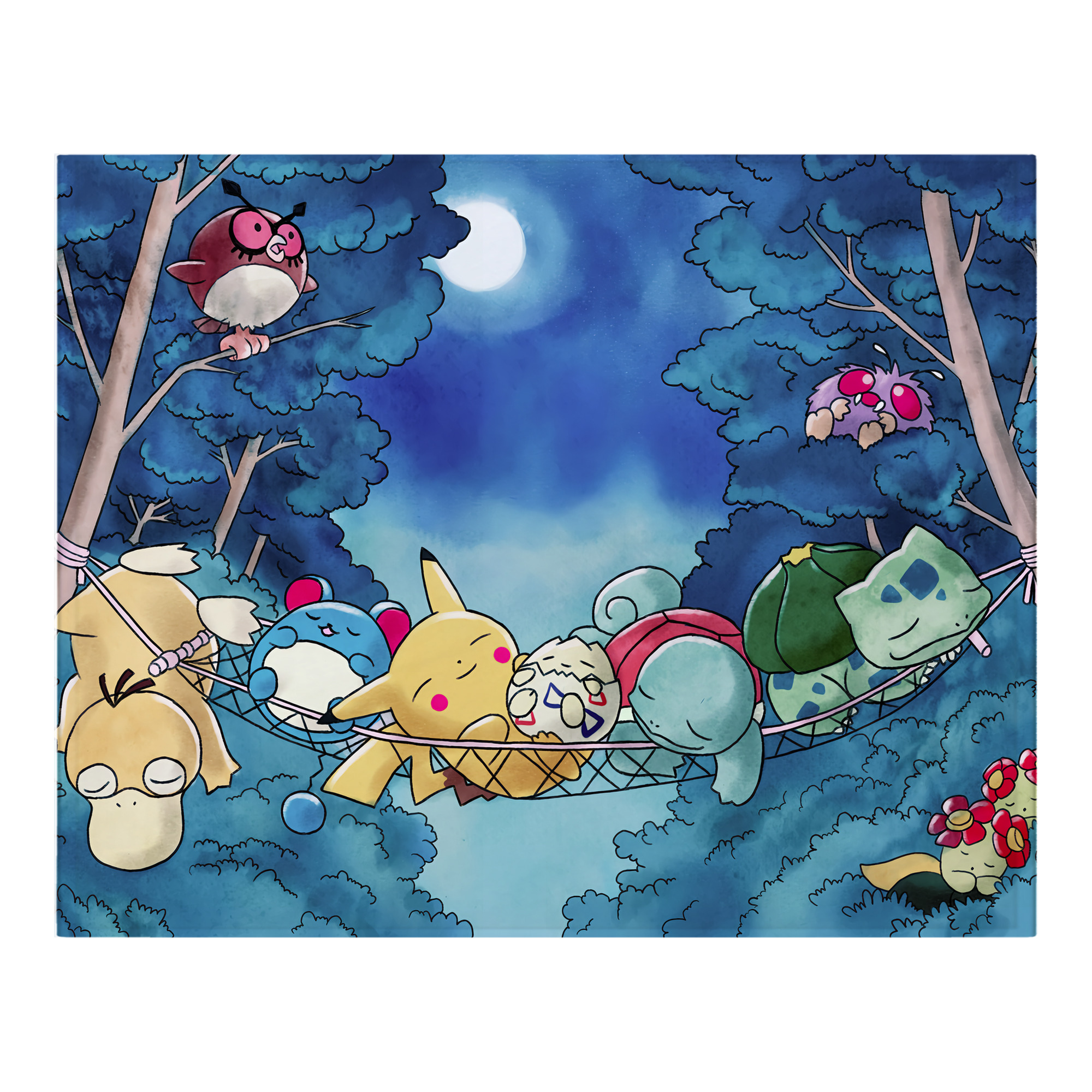 （画像用） ポケットモンスター Pokémon フランネルブランケット・多サイズ対応（横型）