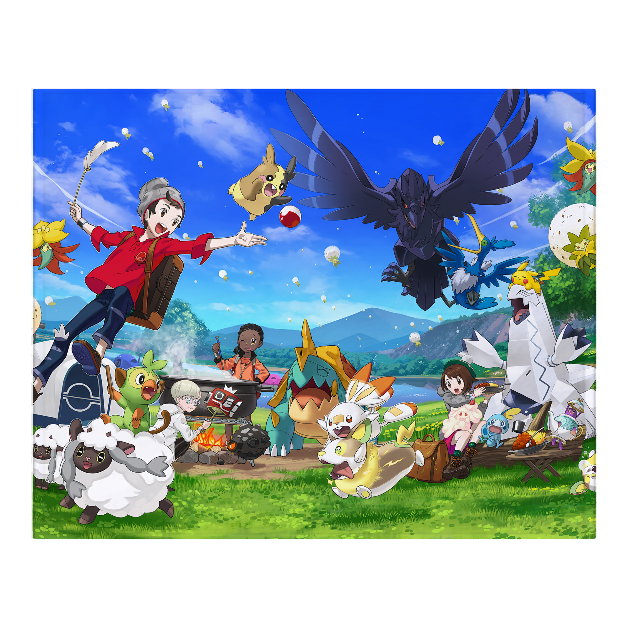 （画像用） ポケットモンスター Pokémon フランネルブランケット・多サイズ対応（横型）