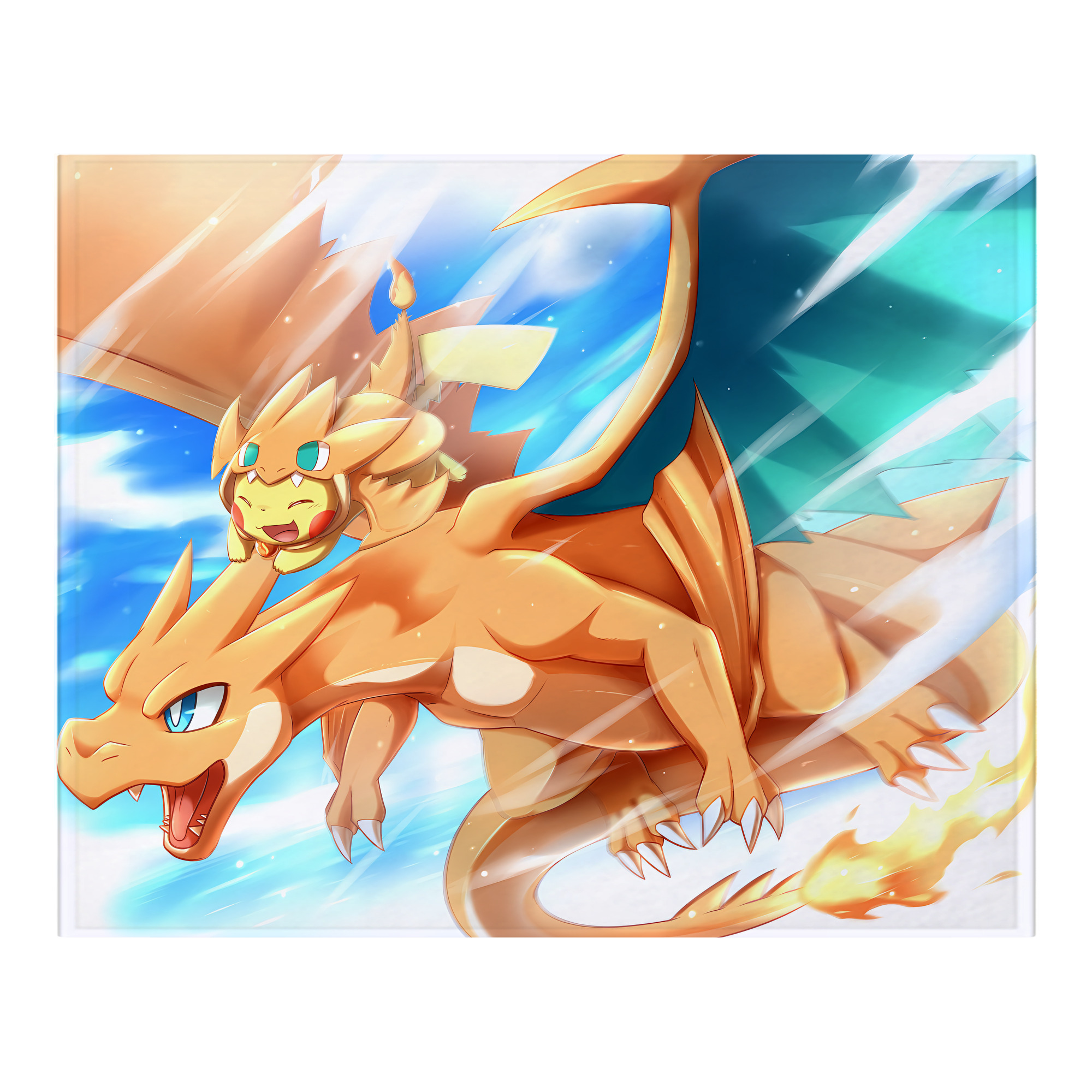 （画像用） ポケットモンスター Pokémon フランネルブランケット・多サイズ対応（横型）