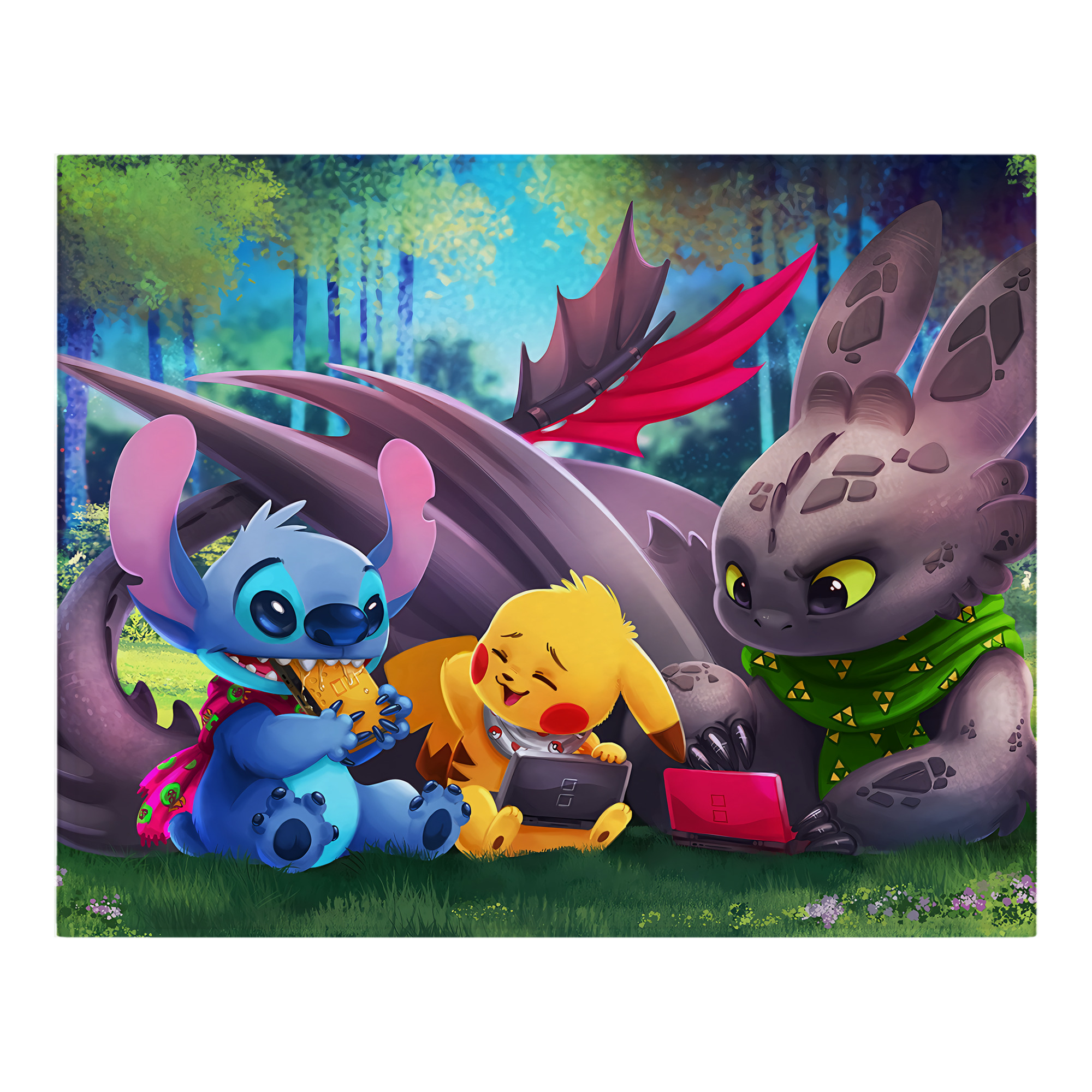 （画像用） ポケットモンスター Pokémon フランネルブランケット・多サイズ対応（横型）