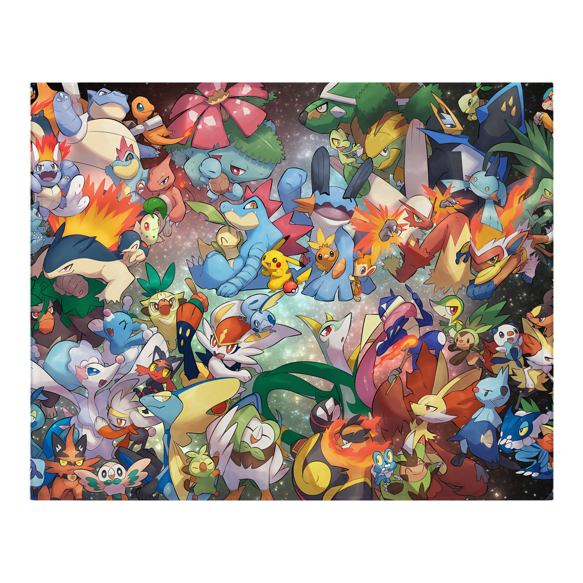 （画像用） ポケットモンスター Pokémon フランネルブランケット・多サイズ対応（横型）